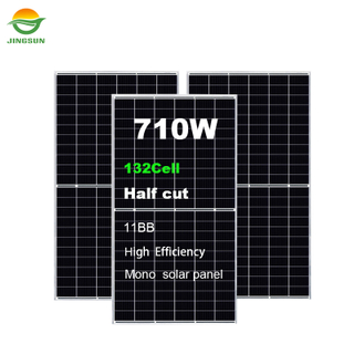 Jingsun 22.9% High Efficiency Half-cell 132cells 210mm 710W Monocrystalline Silicon Solar Panel for Home