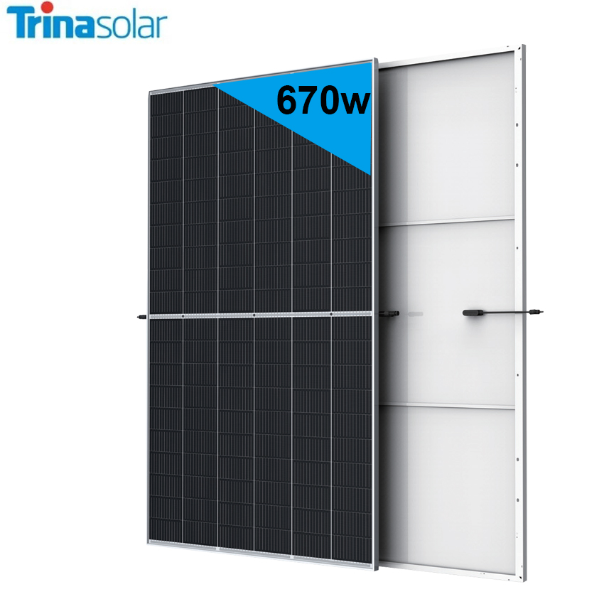 Trina High Quality 660W 670W 132 Cells Mono Roof Top Pv Solar Power Panels
